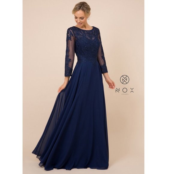 BEAUTIFUL DRESS-Y513-NAVY